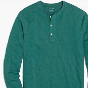 J. Crew Long sleeve Slub Cotton Henley Men's